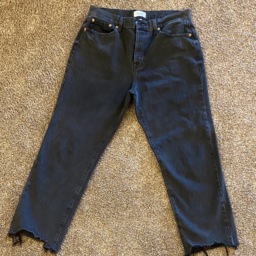 Pistola Black Cropped Women's Jeans